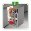 Giỏ Đựng Gia Vị, Dao Thớt Đa Năng Nan Dẹp Inox SUS 304