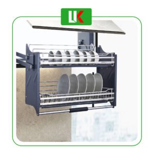 Giá nâng hạ chén bát di động inox 304