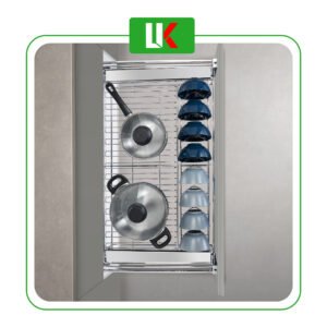 Kệ Đựng Xoong Nồi 4 Mặt Nan Dẹp (6x12) Inox SUS 304 LK-FB700
